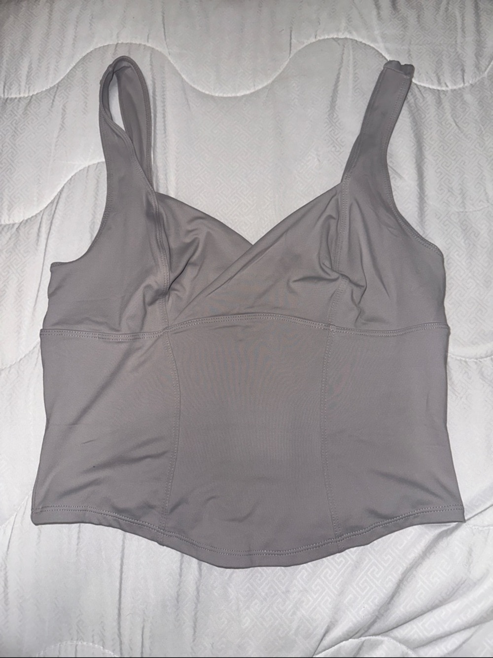 Urban Outfitters Taupe Cropped Tank Top